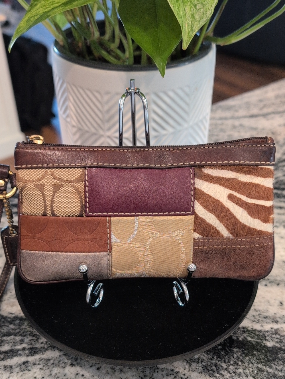 Coach Patchwork Wristlet - VINTAGE